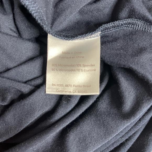 Ingrid & Isabel Navy Blue Kimono Style Maxi Maternity Dress Large Stretchy Soft - Picture 8 of 8